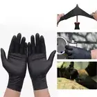 20 Pcs Of Pure Nitrile Gloves/(Latex) Protective /Disposable/Gloves - Black