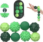 Pack of 8 Magnetic Fidget Toys, Magnetic Sensory Balls, Anti-Stress Toy Made of Silicone, Fidget Balls Magnetic Game, Anti-Stress Fidget Toy for Anxiety, Stress Relief, Haptic Decompression