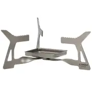 Lixada Ultralight Durable Titanium Camping Cookware Set with Alcohol Stove N1J4