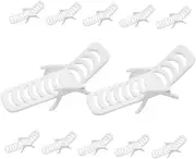 Gogogmee 12pcs Miniature Beach Chair for Dollhouse Decoration Chic Mini Beach Chairs for Micro Landscape Party and Educational Purposes