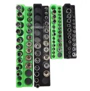 Magnetic Socket Holder Set 4pc Mechanics Time Saver 3/8" & 1/4" Drive MTS
