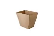 50 X Paper Board Chip Box Kraft Brown