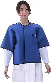 [KJIASDFE] X-ray Protective Lead Clothing, Adult Neutral Lead Apron Vest, Lead Gown Radiation Shielding Lead Clothing, Blue