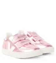 [Veja Kids] Veja Kids V-12 metallic leather sneakers UK 1.5 pink