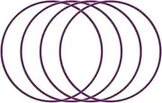 ABS material automotive wheel hub collision and scratch protection ring, tire anti friction decoration modified adhesive type(PURPLE,22)
