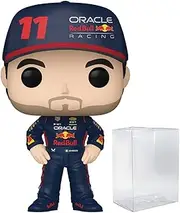 POP Racing: Formula One - Sergio Perez (Red Bull F1) Funko Vinyl Figure (Bundled with Compatible Box Protector Case), Multicolor, 3.75 inches