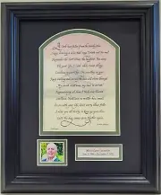 A limb has fallen from the family tree sympathy memorial framed calligraphy poem