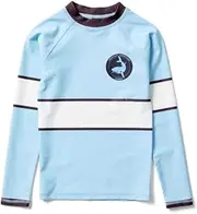 [BLEACHER ATHLETIC] CRONULLA-Sutherland Sharks NRL Youth Swim Rashie Shirt