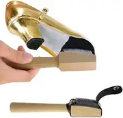 [Generic] Dance Shoes Brush Wooden Shoes Cleaner Brush Practical Suede Sole Wire Brush for Cleaning Dance Shoes