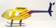 Roban MD500E 700 size yellow-blue painting RC Helicopter Fuselage scale KIT