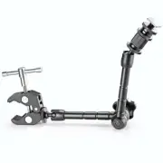 11 inch Aluminum Alloy Articulating Magic Arm+Super Clamp For Camera LCD Monitor