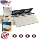 Compact Folding Fireproof & Waterproof Storage Bench with Lock, 15" Height