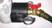 *6PK* 275 330 GN IBC TOTE TANK ADAPTER 2" CAMLOCK x 1/4 turn GDN HOSE FAUCET