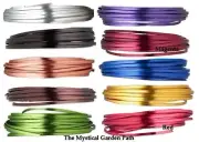 Wire, FLAT Anodized Aluminum 4x1.2mm FLAT Wire for Wrapping 18 Feet