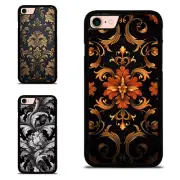 Anti scratch Cover For iPhone XS 11 12 13 14 15 16 Pro Max Baroque flare patten
