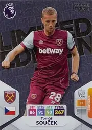 Generic Panini Premier League Plus 2023 2024 Tomas Soucek Limited Edition Trading Card
