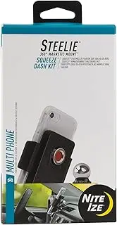 Nite Ize Steelie Squeeze Dash Kit - Magnetic Cell Phone Holder for Car Dashboard - Phone Mount - Adjustable Phone Holder for Cars - Compatible with Apple MagSafe iPhones and Accessories