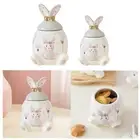 Ceramic Cookie Jar Food Storage Container with Lid Pantry Organization