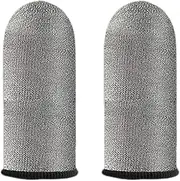 Finger Sleeves for Game, Finger Sleeve Cots Protector Anti-Slip Fingertips, Touchscreen Breathable Thumb Protectors Covers for Women, Men Mobile Phone Games
