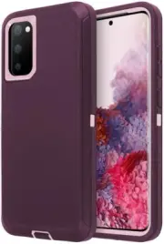 For Samsung Galaxy S20 Full Body Protection Heavy Duty Rugged Case Cover - Mauve