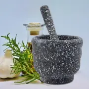 Garlic Crusher Garlic Mashing Pot Mortar and Pestle for Spice Ginger