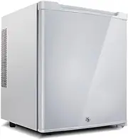 30L Mini Fridge For Bedrooms Freestanding Refrigerator With Cooling And Heat Electric Reefer Drinks & Wine Larder Refrigerator Adjustable Thermostat Lockable For Bedroom And Office Space(White)