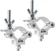 2 Packs of Clamps for Lights Stage Lighting Accessories, Lighting O Clamps Pole Clamp Quick Release Truss Clamp, 38mm-42mm Half Coupler Mounting Bracket Moving Head Stage Light Clamp Hooks for Truss