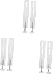 ULTECHNOVO 3sets Monitor Arm White Monitor Stand White Table Clamps Small c Clamp c Bracket Carbon Steel Universal Bracket Home Office 2pcs*3