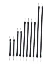 Rubber Bungee Cords with Hooks, Heavy Duty Bungee Straps, Assorted Sizes with