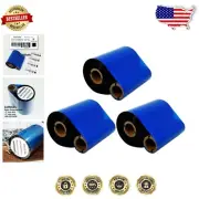 Efficient Thermal Ribbon Pack 3pcs - 4.33" x 1476' for Zebra Desktop Printers