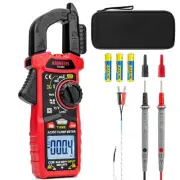 Digital Clamp Meter Multimeter with D-Shaped Jaw for AC/DC Current & Voltage,...