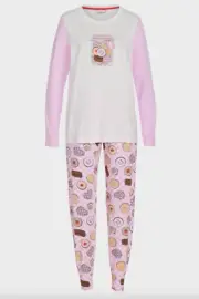 NEW PETER ALEXANDER SWEET TREATS PJ SET TOP & PANTS M RRP$119 BISCUITS CHOCOLATE