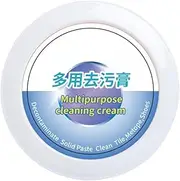[Generic] White Shoe Cleaning Cream | Shoes Remover Cleansing Gel | Decontaminate Solid Paste, Sponge-Attached Handbag Cleaner, Multi-functional For Sneaker Reduce Yellow Edge