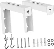 GRIRIW 1 Set Wall Mount Bracket for Projector Screen Heavy Duty Shaped Hook for Home Theater Setup Compatible with Manual and Pull Down Screens Sturdy Construction