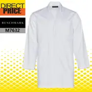 Unisex Long Sleeve Lab Coat M7632 Benchmark Medical Hospital Uniform Mens Women