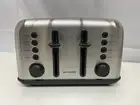 4 Slice Stainless Steel Toaster with Bagel & Defrost Functions