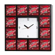 Mtn Dew Code Red Flavor Advertising Promo Clock Big 10.5" Not $65 Mt Mountain