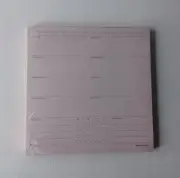 Russell + Hazel 7" Square Weekly Planning Planner Refill Pad Rose Gold Gilt Edge