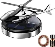 Rotating Solar Car Diffuser - Scent Spinner, Dashboard Fan | Natural Fragrance Vent Clip for Vehicle, Helicopter Style Air Refresher for Cabin, Home Interior, Fatigue Calm Aromatic Circulator