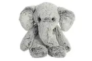Aurora Snuggly Sweet Softer Elephant Stuffed Animal - Comforting Companion - Imaginative Play - Gray 9 Inches