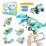 Coding Robot Kit,200-in-1 Smart Robot Educational STEM Building Toys,Scratch ...
