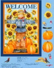 Welcome Autumn Quilt Panel with Backing