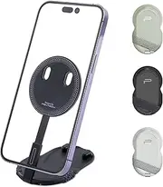 PGYTECH MagFlex Phone Stand, N52 Aluminum Alloy Magsafe Phone Photography Grip Fit for iPhone 16/12/13/14/15 Series with Magnetic Ring for Android