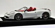 1/18 HH Models Ferrari 458 Speciale Aperta Matt Storm Grey / Autoart MR BBR