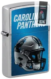 Zippo 48422 NFL Carolina Panthers Helmet Lighter + FLINT PACK