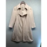 Anne Klein Womens Wide-Collar Twill Jacket Ballet Pink Size 8 Open NWT