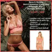 Beach Bunny Hard Summer Long Line Triangle Top and Skimpy Bottoms $240