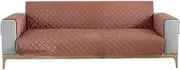 [Hyper Cover] Waterproof Pet Sofa Cover (Maroon, 3 Seater) - Diamond-Quilted, Anti-Slip Base, Antifouling, Well-Stitched Edges - Ideal Pet Covers for Sofas and Lounge Protection