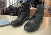 Saxon Lace Paddock Boots Black 6.5