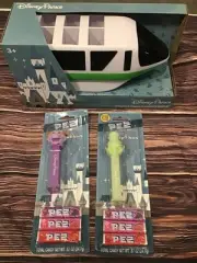Disney Parks 2025 Pez Monorail Holder Green 2 Pez Figment , Hatbox